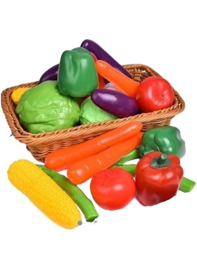 71-Piece Kids Kitchen Pretend Play Food Set - Cutting Fruit and Vegetable Toys with Velcro - Educational Learning Toy for Toddlers with Storage Tote Bag & Nutrition Chart - Safe BPA-Free Plastic - Image 5